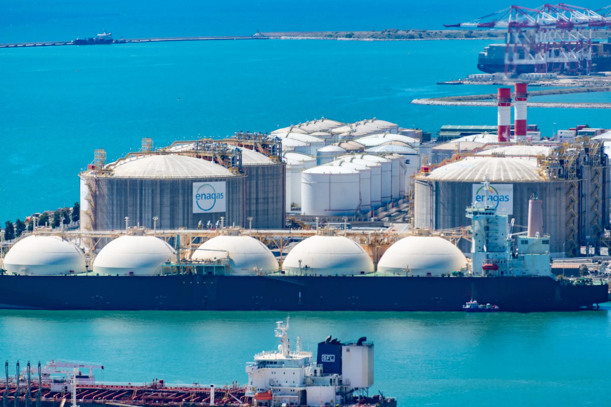 LNG terminal under construction on the Gulf Coast